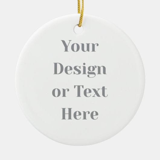 Customizable Your Design or Text Here Personalized Keramisch Ornament (Voorkant)