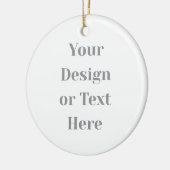 Customizable Your Design or Text Here Personalized Keramisch Ornament (Links)