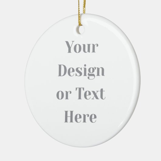 Customizable Your Design or Text Here Personalized Keramisch Ornament (Links)