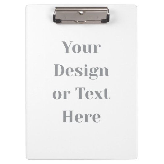 Customizable Your Design or Text Here Personalized Klembord (Voorkant)