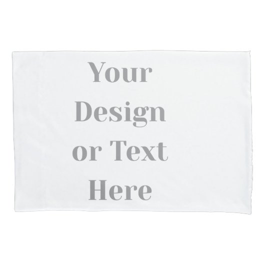Customizable Your Design or Text Here Personalized Kussensloop (Voorkant)