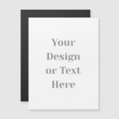 Customizable Your Design or Text Here Personalized Magnetische Uitnodiging (Voorkant / Achterkant)