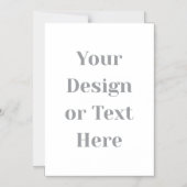 Customizable Your Design or Text Here Personalized Magnetische Uitnodiging (Voorkant)