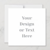 Customizable Your Design or Text Here Personalized Magnetische Uitnodiging (Voorkant)