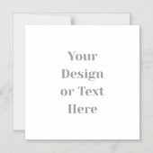 Customizable Your Design or Text Here Personalized Magnetische Uitnodiging (Voorkant)