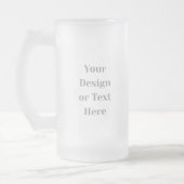 Customizable Your Design or Text Here Personalized Matglas Bierpul (Links)