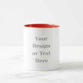 Customizable Your Design or Text Here Personalized Mok (Midden)