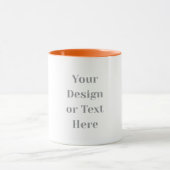 Customizable Your Design or Text Here Personalized Mok (Midden)