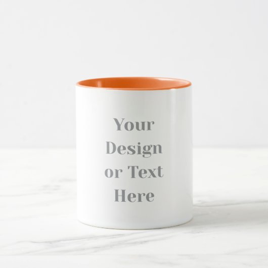 Customizable Your Design or Text Here Personalized Mok (Midden)