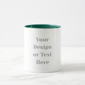 Customizable Your Design or Text Here Personalized Mok (Midden)