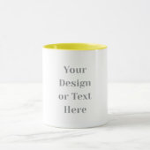 Customizable Your Design or Text Here Personalized Mok (Midden)