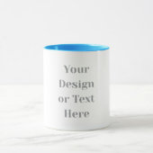 Customizable Your Design or Text Here Personalized Mok (Midden)