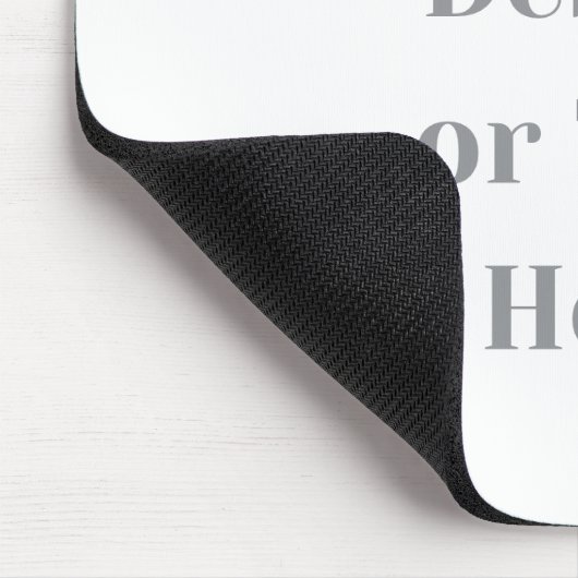 Customizable Your Design or Text Here Personalized Muismat (Hoek)