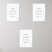 Customizable Your Design or Text Here Personalized Muurkunst Sets (Voorkant)