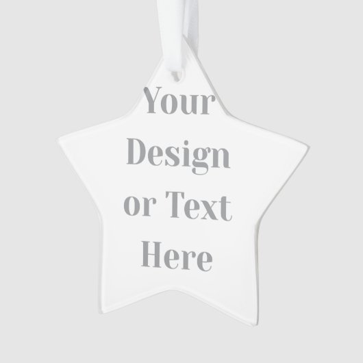 Customizable Your Design or Text Here Personalized Ornament (voorkant)