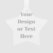 Customizable Your Design or Text Here Personalized Ornament (voorkant)
