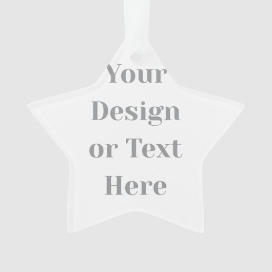Customizable Your Design or Text Here Personalized Ornament (voorkant)