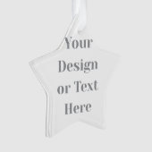Customizable Your Design or Text Here Personalized Ornament (voorkant)