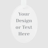 Customizable Your Design or Text Here Personalized Ornament (voorkant)