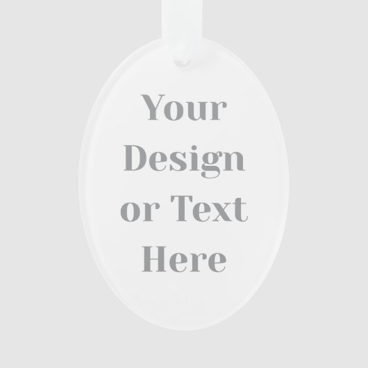 Customizable Your Design or Text Here Personalized Ornament (voorkant)