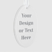 Customizable Your Design or Text Here Personalized Ornament (voorkant)