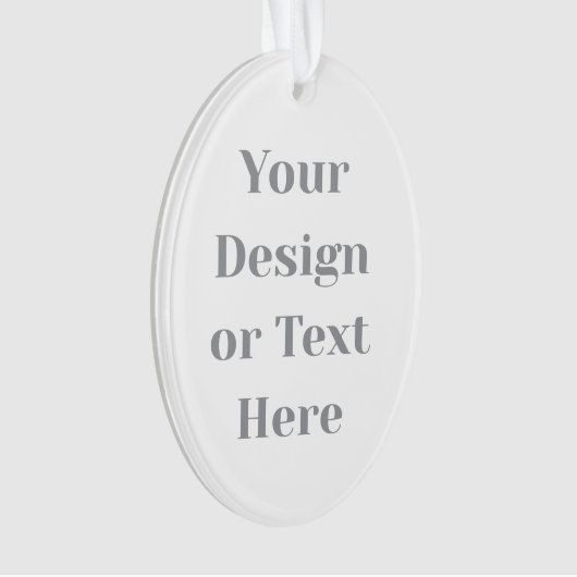 Customizable Your Design or Text Here Personalized Ornament (voorkant)