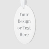 Customizable Your Design or Text Here Personalized Ornament (voorkant)