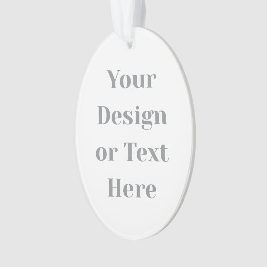 Customizable Your Design or Text Here Personalized Ornament (voorkant)