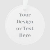 Customizable Your Design or Text Here Personalized Ornament (voorkant)