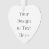 Customizable Your Design or Text Here Personalized Ornament (voorkant)