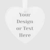 Customizable Your Design or Text Here Personalized Ornament (voorkant)