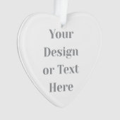 Customizable Your Design or Text Here Personalized Ornament (voorkant)