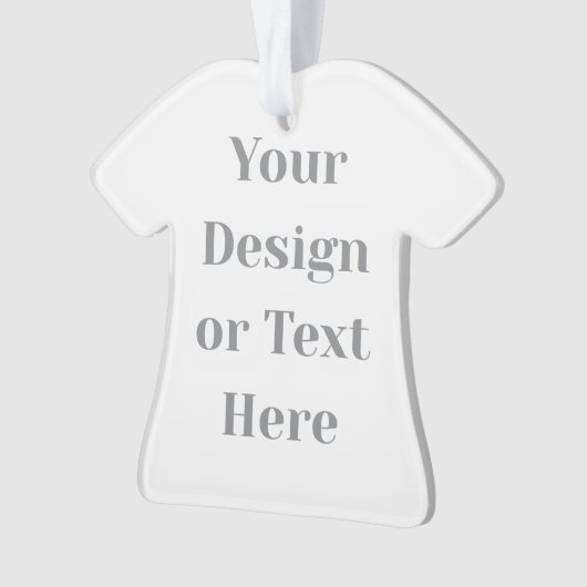 Customizable Your Design or Text Here Personalized Ornament (voorkant)