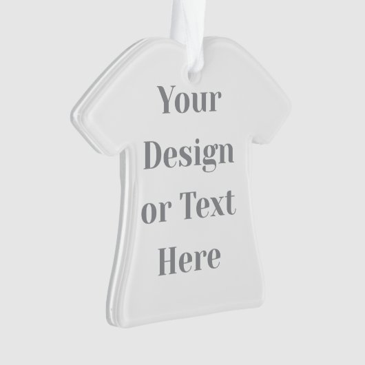 Customizable Your Design or Text Here Personalized Ornament (voorkant)