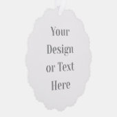 Customizable Your Design or Text Here Personalized Ornament Kaart (Rechts)