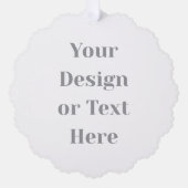 Customizable Your Design or Text Here Personalized Ornament Kaart (Voorkant)