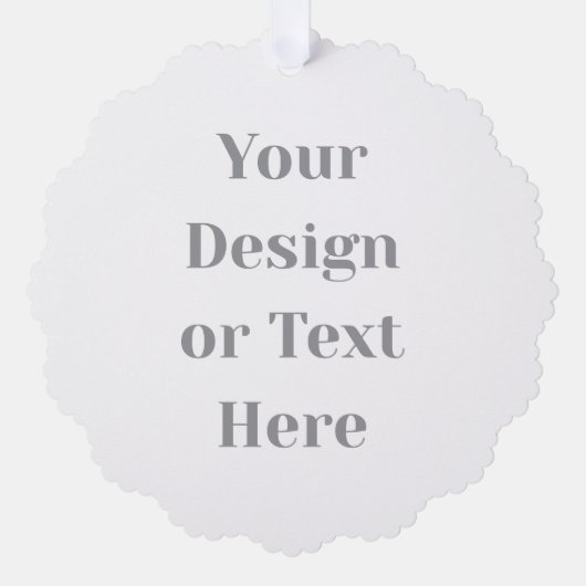 Customizable Your Design or Text Here Personalized Ornament Kaart (Voorkant)