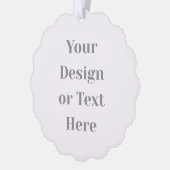 Customizable Your Design or Text Here Personalized Ornament Kaart (Links)