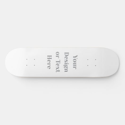 Customizable Your Design or Text Here Personalized Persoonlijk Skateboard (Horizontaal)