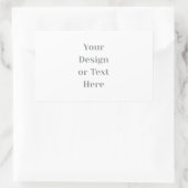 Customizable Your Design or Text Here Personalized Rechthoekige Sticker (Tas)