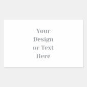 Customizable Your Design or Text Here Personalized Rechthoekige Sticker (Voorkant)