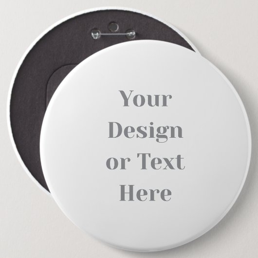 Customizable Your Design or Text Here Personalized Ronde Button 6,0 Cm (Voorkant /achterkant)