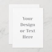 Customizable Your Design or Text Here Personalized RSVP Kaartje (Voorkant / Achterkant)