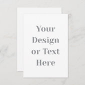 Customizable Your Design or Text Here Personalized RSVP Kaartje (Voorkant / Achterkant)