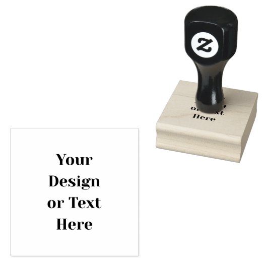 Customizable Your Design or Text Here Personalized Rubberstempel (Gestempeld)