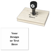 Customizable Your Design or Text Here Personalized Rubberstempel (Gestempeld)