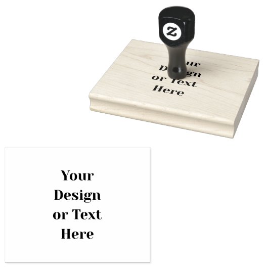 Customizable Your Design or Text Here Personalized Rubberstempel (Gestempeld)