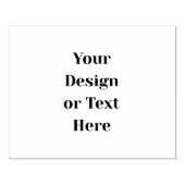Customizable Your Design or Text Here Personalized Rubberstempel (Afrduk)