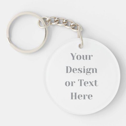 Customizable Your Design or Text Here Personalized Sleutelhanger (Voorkant)