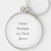 Customizable Your Design or Text Here Personalized Sleutelhanger (Voorkant)